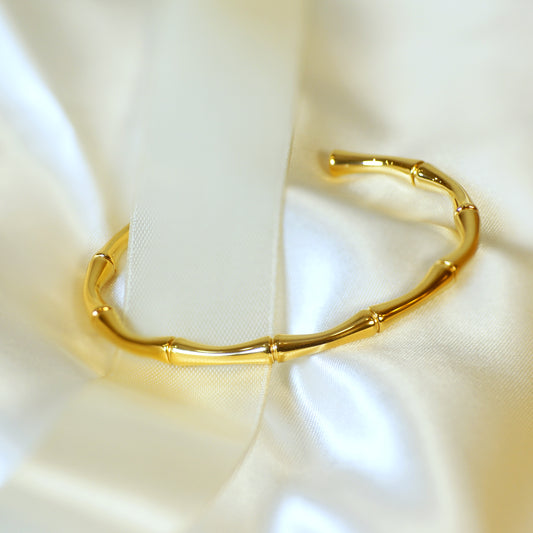 Bamboo Cuff -Gold