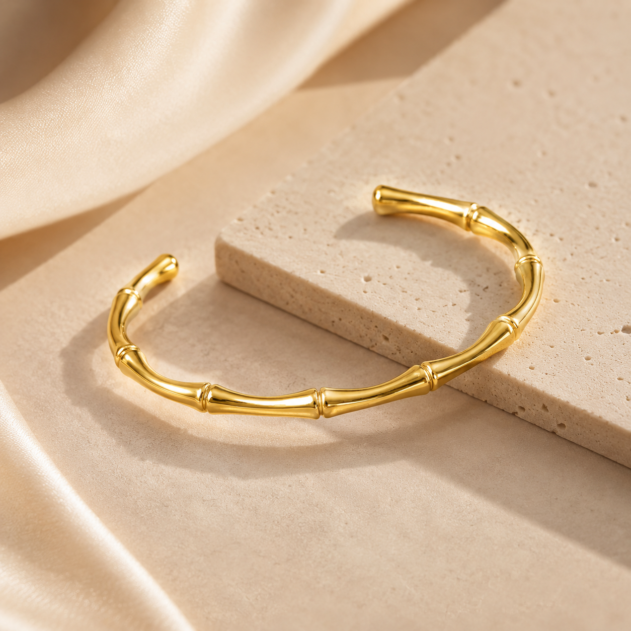 Bamboo Cuff -Gold