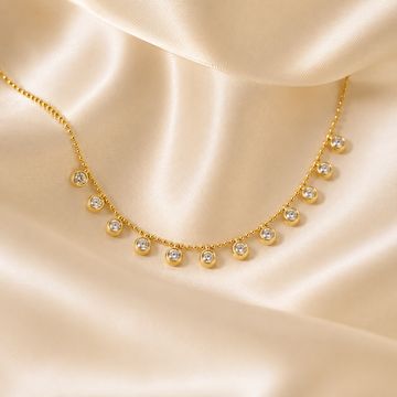 Star studded Necklace - Gold